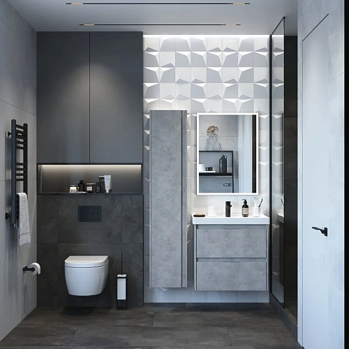 Тумба под раковину BRIZ Чикаго т18-60 под раковину Грэйс 241-03-18060-15 00 БТН светло -серый Тумба под раковину BRIZ Чикаго т18-60 под раковину Грэйс 241-03-18060-15 00 БТН светло -серый