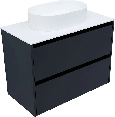 Тумба под раковину Allen Brau Activity 90 1.34005.AM антрацит матовый/черный брашированный Тумба под раковину Allen Brau Activity 90 1.34005.AM антрацит матовый/черный брашированный