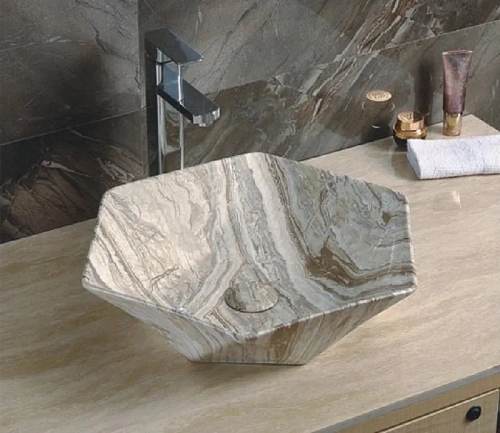 Раковина CeramaLux 607B накладная, под камень Раковина CeramaLux 607B накладная, под камень