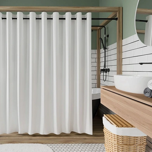 Штора для ванны WasserKRAFT Vils SC-10202 белый Штора для ванны WasserKRAFT Vils SC-10202 белый