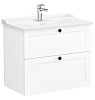 Картинка анонса товара «тумба с раковиной vitra root classic 80 см 68869 матовая белая»