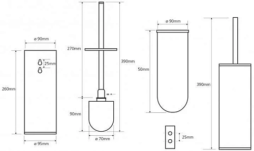 Ершик для унитаза Bemeta NEO 102313065 Ершик для унитаза Bemeta NEO 102313065