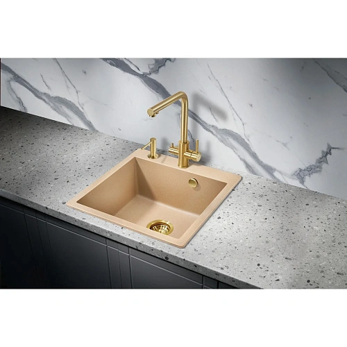 Кухонная мойка Milacio Murcia 51 Cuarzo (MC.77024), бежевый Кухонная мойка Milacio Murcia 51 Cuarzo (MC.77024), бежевый