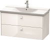 Картинка анонса товара «тумба под раковину duravit brioso br412202222 подвесная 102 см белый глянцевый»