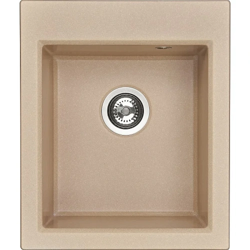 Кухонная мойка Aquaton Линеа 43 1A732932LW260 из литого мрамора, латте Кухонная мойка Aquaton Линеа 43 1A732932LW260 из литого мрамора, латте
