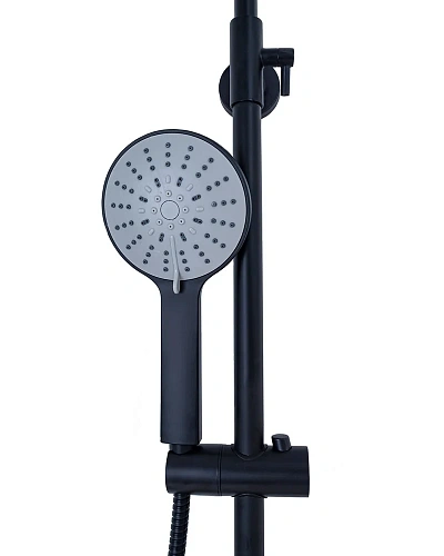 Душевая система Agger Thermo A2451244 с термостатом, черный матовый Душевая система Agger Thermo A2451244 с термостатом, черный матовый