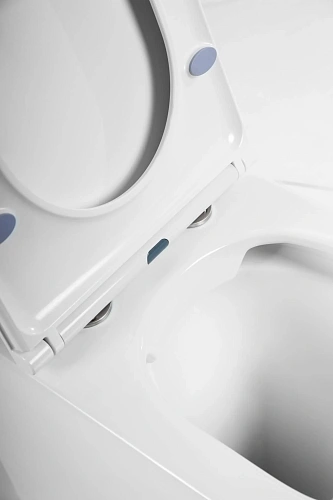 Унитаз приставной BelBagno FLAY-R BB1003CBR/BB870SC безободковый с сиденьем Унитаз приставной BelBagno FLAY-R BB1003CBR/BB870SC безободковый с сиденьем