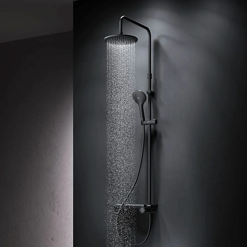 Душевая система AM.PM Gem F0790722 верхний душ 220мм черный Душевая система AM.PM Gem F0790722 верхний душ 220мм черный