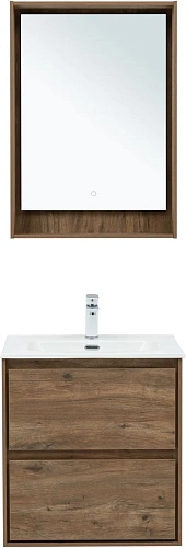 Тумба под раковину Aquanet Милан 60 дуб рустикальный 00336377 подвесная Тумба под раковину Aquanet Милан 60 дуб рустикальный 00336377 подвесная