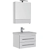 Комплект мебели Aquanet Сиена 60 белый (подвесной 2 ящика) 00196498 Комплект мебели Aquanet Сиена 60 белый (подвесной 2 ящика) 00196498