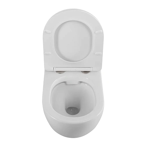 Унитаз подвесной CEZARES STYLUS CZR-513-TH-R/CZR-089-SC безободковый с сиденьем Унитаз подвесной CEZARES STYLUS CZR-513-TH-R/CZR-089-SC безободковый с сиденьем