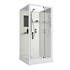 Картинка анонса товара «душевая кабина niagara standart st90/15q/bk (90х90х200) квадрат, поддон 15см, распашная, проф.белый, без крыши»