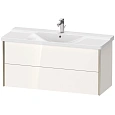 Тумба под раковину Duravit XVIU XV41180B122 подвесная 121 см белая/шампань Тумба под раковину Duravit XVIU XV41180B122 подвесная 121 см белая/шампань