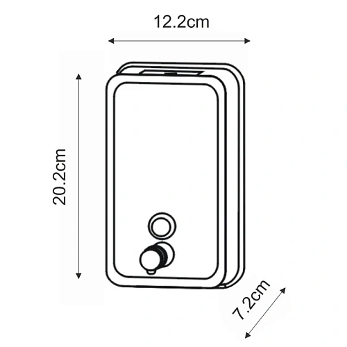 Дозатор жидкого мыла WasserKRAFT K-10099 никель Дозатор жидкого мыла WasserKRAFT K-10099 никель