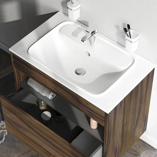 Тумба под раковину AM.PM Func M8FFUX0801OF pull-out, 80 см универсальная, дерево текстурированное Тумба под раковину AM.PM Func M8FFUX0801OF pull-out, 80 см универсальная, дерево текстурированное