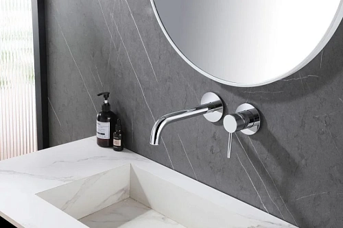 Смеситель для раковины ABBER Wasser Kreis AF8112 скрытого монтажа, хром Смеситель для раковины ABBER Wasser Kreis AF8112 скрытого монтажа, хром