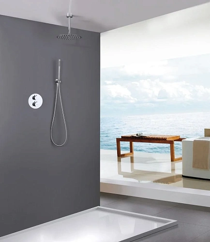 Душевая система ABBER Wasser Kreis AF8121 скрытого монтажа без излива, хром Душевая система ABBER Wasser Kreis AF8121 скрытого монтажа без излива, хром