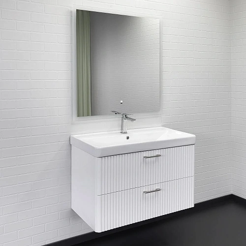 Тумба с раковиной Comforty Ангара-90П 00-00017872 белый матовый раковина Comforty 4490 Тумба с раковиной Comforty Ангара-90П 00-00017872 белый матовый раковина Comforty 4490