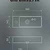 Раковина Gid Bm9271R 62202R подвесная черная матовая 38x14.5x8 Раковина Gid Bm9271R 62202R подвесная черная матовая 38x14.5x8