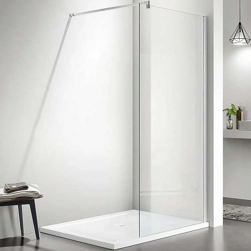 Душевая перегородка Aquatek Walk in 1400x2000 профиль хром, стекло прозрачное AQ WIW 14020CH Душевая перегородка Aquatek Walk in 1400x2000 профиль хром, стекло прозрачное AQ WIW 14020CH