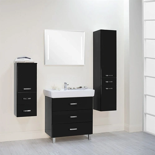 Тумба под раковину Aquaton Америна 80 М черная 1A169101AM950 Тумба под раковину Aquaton Америна 80 М черная 1A169101AM950