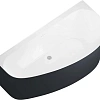 Акриловая ванна Allen Brau Priority 160x78 2.31005.20A/AM антрацит/белый глянцевый Акриловая ванна Allen Brau Priority 160x78 2.31005.20A/AM антрацит/белый глянцевый