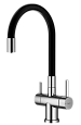 Смеситель для кухни Splenka S70.64.05 с гибким изливом с подключением к фильтру, сатин Смеситель для кухни Splenka S70.64.05 с гибким изливом с подключением к фильтру, сатин