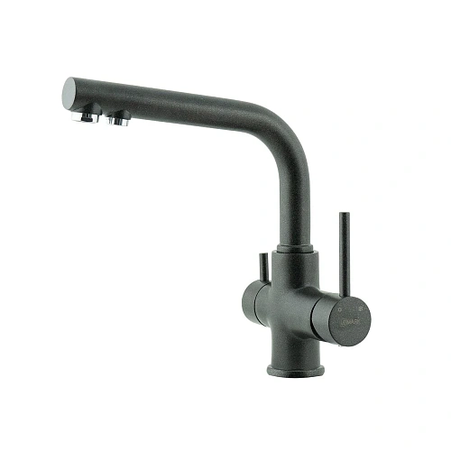 Смеситель для кухни Lemark COMFORT LM3061 с подключением к фильтру питьевой воды, антрацит Смеситель для кухни Lemark COMFORT LM3061 с подключением к фильтру питьевой воды, антрацит