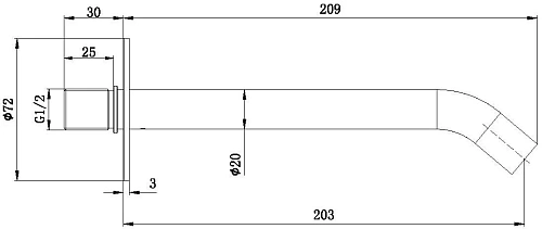 Излив Allen Brau Priority 5.31B18-GB золото Излив Allen Brau Priority 5.31B18-GB золото