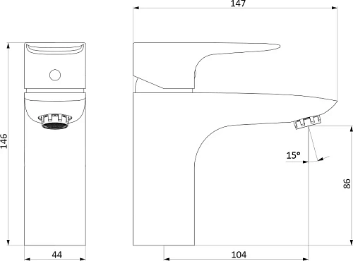Смеситель для раковины STWORKI Драммен by Damixa Драммен HFDR21000 573383 Смеситель для раковины STWORKI Драммен by Damixa Драммен HFDR21000 573383