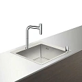 Кухонная мойка hansgrohe C71-F450-06, хром 43201000 со смесителем Кухонная мойка hansgrohe C71-F450-06, хром 43201000 со смесителем