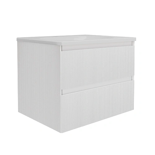 Тумба под раковину Vincea Welle 600 подвесная, белый матовый софт-тач Тумба под раковину Vincea Welle 600 подвесная, белый матовый софт-тач