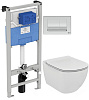 Картинка анонса товара «комплект 4 в 1 ideal standard t387201 с подвесным унитазом tesi aquablade t007901, сиденьем tesi t35»