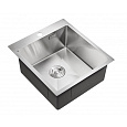 Детальная картинка товара «кухонная мойка milacio denia 46 steel (mc.77470) сталь нержавеющая»