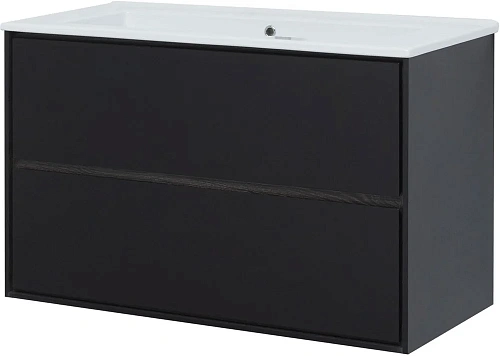 Тумба под раковину Aquanet Милан 105 черный глянец 00316690 Тумба под раковину Aquanet Милан 105 черный глянец 00316690