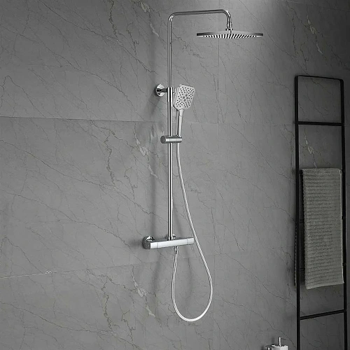 Душевая система Vincea Next VSFS-1N0TCH термостатическая, хром Душевая система Vincea Next VSFS-1N0TCH термостатическая, хром