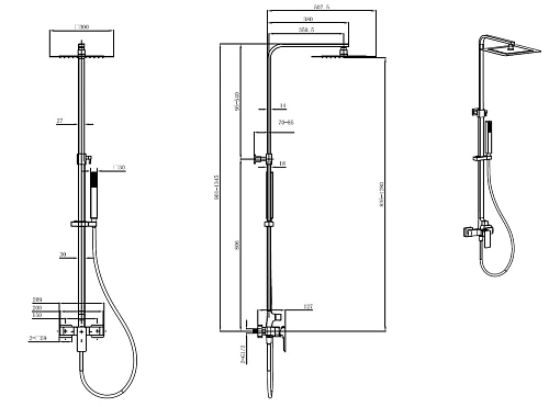 Душевая стойка Allen Brau Infinity 5.21012-31 Душевая стойка Allen Brau Infinity 5.21012-31