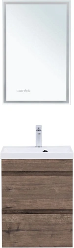 Тумба под раковину Aquanet Нота New 50 дуб веллингтон табак 00334190 подвесная Тумба под раковину Aquanet Нота New 50 дуб веллингтон табак 00334190 подвесная