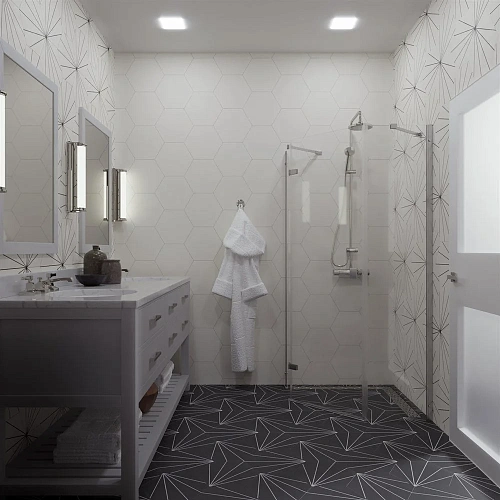 Душевой уголок DIWO Оренбург 90х90 профиль хром глянцевый 571172 Душевой уголок DIWO Оренбург 90х90 профиль хром глянцевый 571172