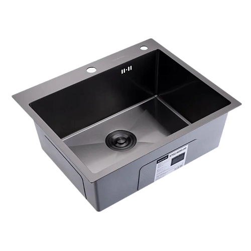 Кухонная мойка Splenka S702.6050.09 из нержавеющей стали в базу от 60см, графит Кухонная мойка Splenka S702.6050.09 из нержавеющей стали в базу от 60см, графит