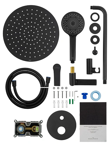 Душевая система Wonzon & Woghand BRILLIANT встраиваемая, черный матовый (WW-88939079-MB) Душевая система Wonzon & Woghand BRILLIANT встраиваемая, черный матовый (WW-88939079-MB)