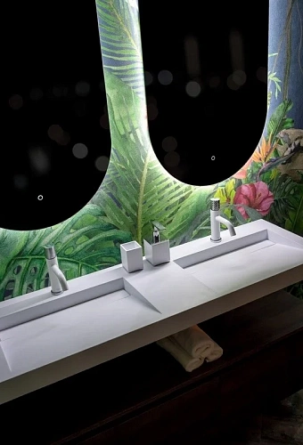 Смеситель для раковины Boheme STICK WHITE DIAMOND CHROME 121-WCR Смеситель для раковины Boheme STICK WHITE DIAMOND CHROME 121-WCR