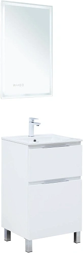 Тумба под раковину Aquanet Алвита New 50 00344131 напольная, белый матовый Тумба под раковину Aquanet Алвита New 50 00344131 напольная, белый матовый