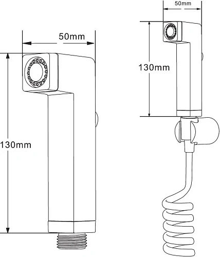 Гигиеническая лейка STWORKI Карлстад KAS-07cr хром 549758 Гигиеническая лейка STWORKI Карлстад KAS-07cr хром 549758