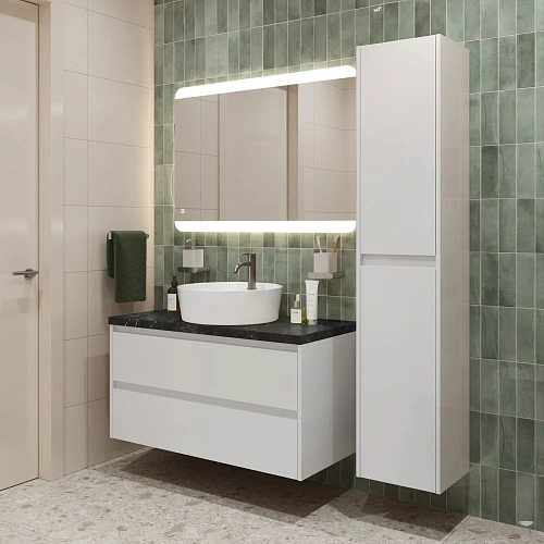 Тумба со столешницей и раковиной BelBagno KRAFT 80 kraft80bo-kepmno-1306-set подвесная KRAFT80BO-KEPMNO-1306-SET Тумба со столешницей и раковиной BelBagno KRAFT 80 kraft80bo-kepmno-1306-set подвесная KRAFT80BO-KEPMNO-1306-SET