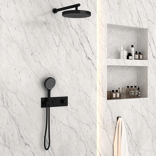 Душевая система Vincea Inspire VSFW-422TI2MB встраиваемая, черный Душевая система Vincea Inspire VSFW-422TI2MB встраиваемая, черный