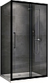 Душевой уголок ABBER Schwarzer Diamant AG30150BH-S80B 150x80 см универсальный, профиль черный, стекло прозрачное Душевой уголок ABBER Schwarzer Diamant AG30150BH-S80B 150x80 см универсальный, профиль черный, стекло прозрачное