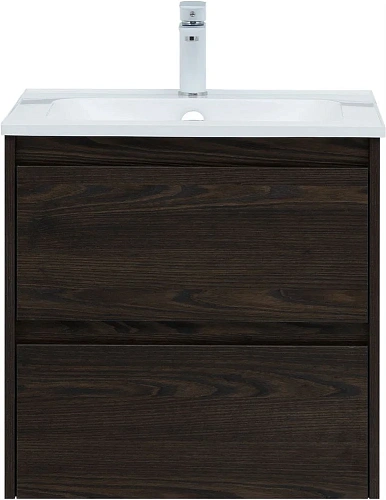 Тумба под раковину Aquanet Nova Lite 60 дуб черный (2 ящика) 00287894 Тумба под раковину Aquanet Nova Lite 60 дуб черный (2 ящика) 00287894