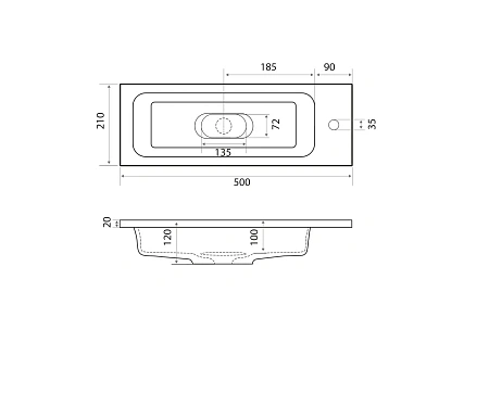 Раковина GROSSMAN Madera МОДУЛЬ 50 см 4627173210607 Раковина GROSSMAN Madera МОДУЛЬ 50 см 4627173210607