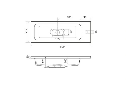 Раковина GROSSMAN Madera МОДУЛЬ 50 см 4627173210607 Раковина GROSSMAN Madera МОДУЛЬ 50 см 4627173210607